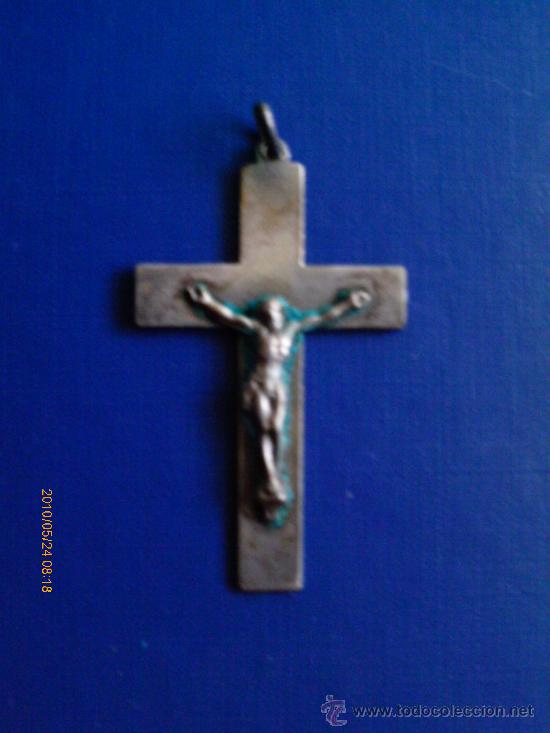 Antig&uuml;edades: CRUCIFIJO DE PLATA- S.XIX - Foto 1