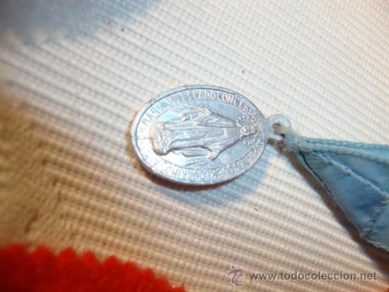 Antig&uuml;edades: ANTIGUO ESCAPULARIO Y MEDALLA RELIGIOSA. - Foto 4