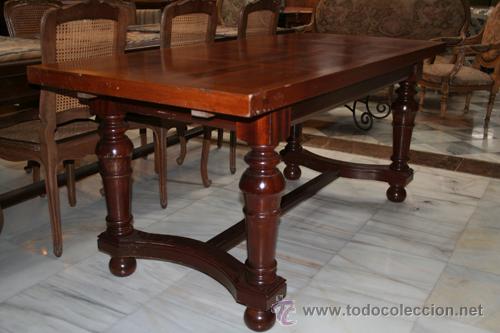 Antig&uuml;edades: MESA EXTENSIBLE, PARA COMEDOR, A&Ntilde;OS 50 REF.5012 - Foto 4