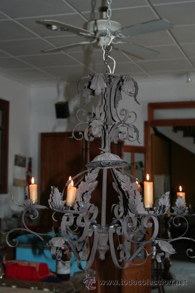 Antig&uuml;edades: L&Aacute;MPARA EN HIERRO REF.5011 - Foto 1