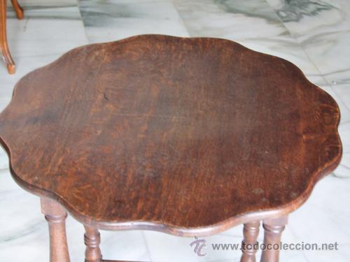 Antig&uuml;edades: MESA AUXILIAR, ROBLE REF.5016 - Foto 3