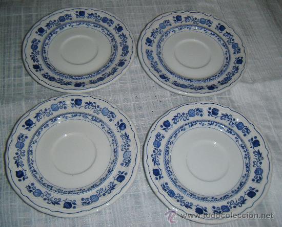 Antig&uuml;edades: cuatro platos antiguos de postre - Foto 1
