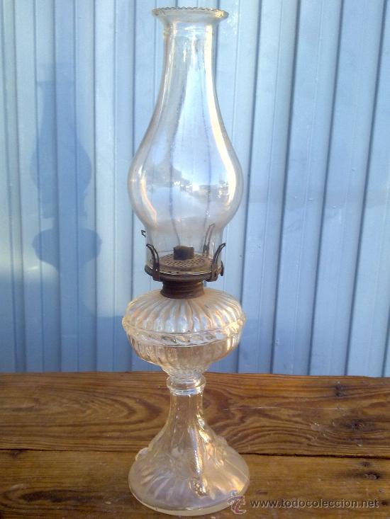 Antig&uuml;edades: ANTIGUO QUINQUE DE CRISTAL, - Foto 1