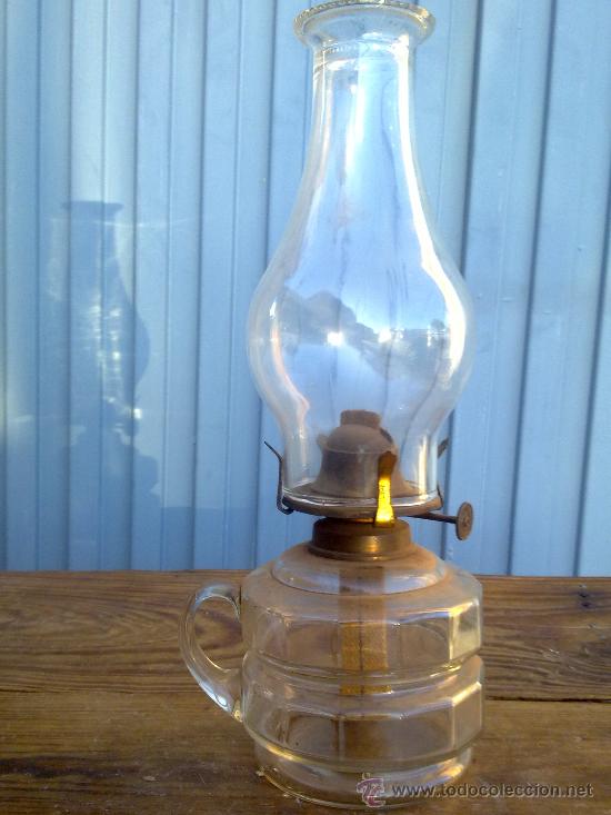 Antig&uuml;edades: ANTIGUO QUINQUE DE CRISTAL, - Foto 1