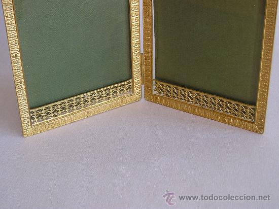 Antig&uuml;edades: Marco doble bronce dorado (ormol&uacute;) - Foto 3