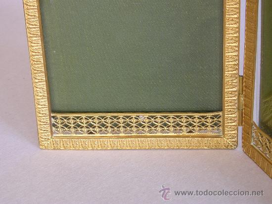 Antig&uuml;edades: Marco doble bronce dorado (ormol&uacute;) - Foto 4
