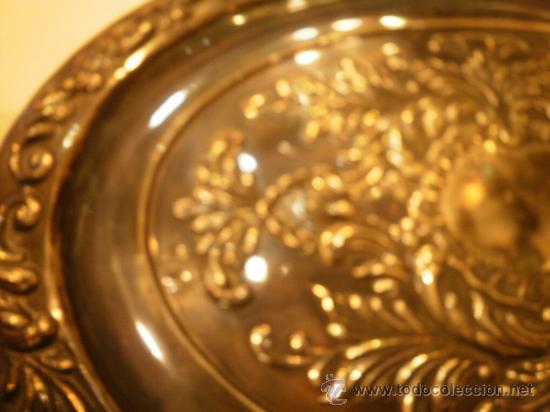 Antig&uuml;edades: Bandeja de plata. Tiene marcas. - Foto 3