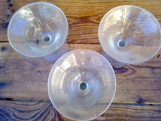 Antig&uuml;edades: ANTIGUAS 3 COPAS TALLADAS - Foto 2
