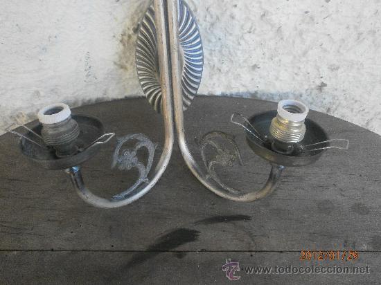 Antig&uuml;edades: APLIQUE DE PARED 2 BRAZOS - Foto 2