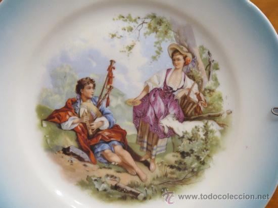 Antig&uuml;edades: ANTIGUO PLATO PORCELANA - Foto 2
