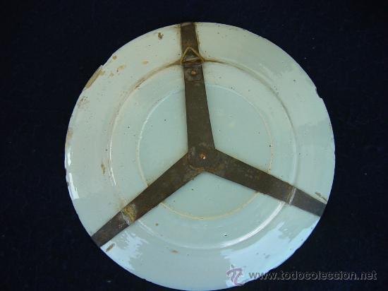 Antig&uuml;edades: Lote 3 platos seculo XVIII con defectos - Foto 12