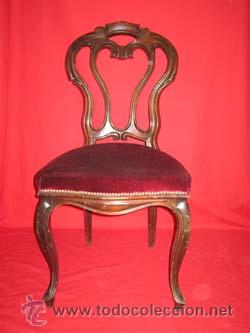 Antig&uuml;edades: Preciosa silla en caoba, para restaurar. - Foto 1