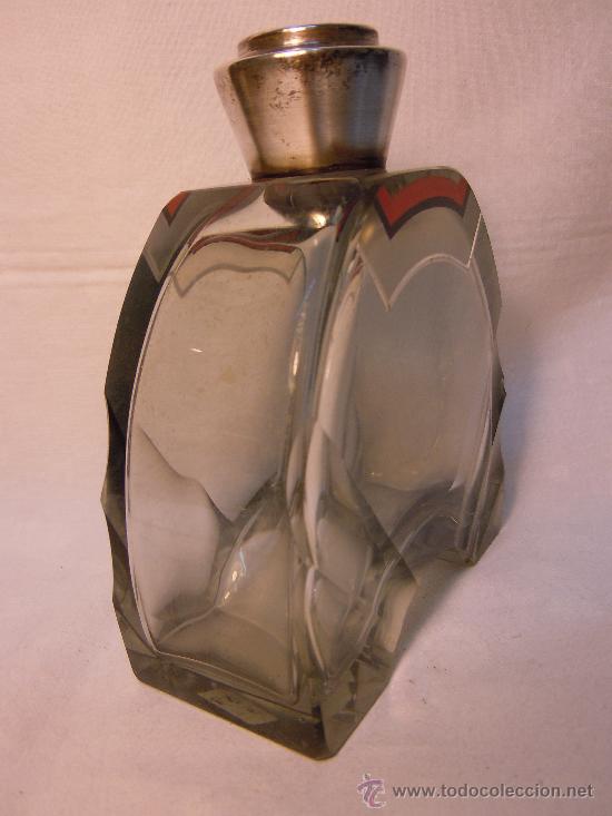 Antig&uuml;edades: FRASCO CRISTAL Y PLATA ART DECO - Foto 5