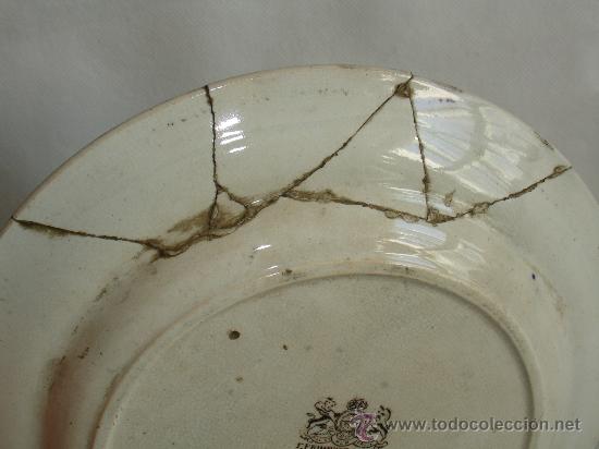 Antig&uuml;edades: PLATO DE VAJILLA - PRIMAVESI & SONS - CARDIFF - Foto 5