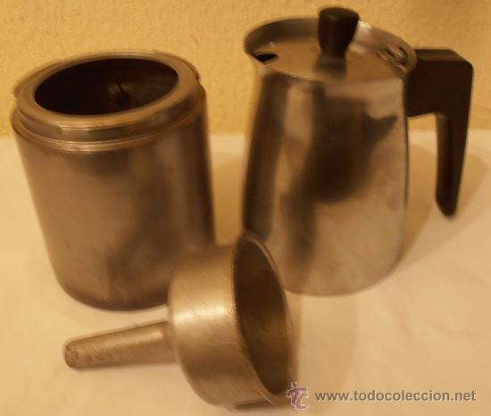 Antig&uuml;edades: CAFETERA DE ACERO ANTIGUA - Foto 4