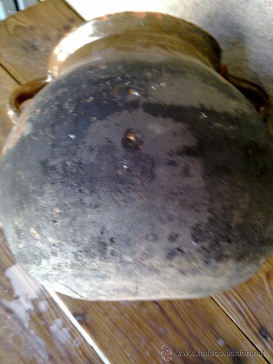 Antig&uuml;edades: ANTIGUA OLLA O PUCHERO DE BARRO. - Foto 4