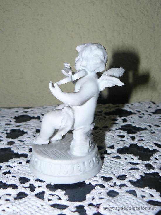 Antig&uuml;edades: BISCUIT DE MEISSEN-ANGEL AL VIOL&Iacute;N - Foto 2