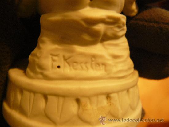 Antig&uuml;edades: BISCUIT DE MEISSEN-ANGEL AL VIOL&Iacute;N - Foto 4