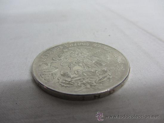 Antig&uuml;edades: Moneda de colecci&oacute;n de los EEUU Mexicanos, de plata. - Foto 3