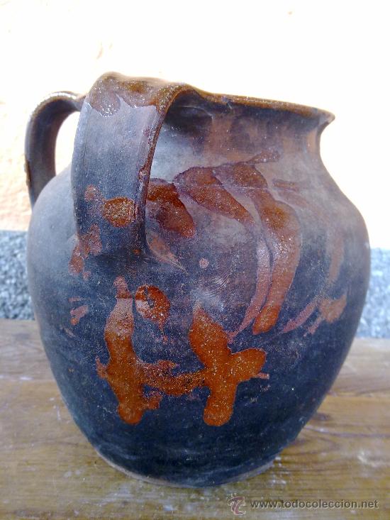Antig&uuml;edades: ANTIGUA OLLA O PUCHERO DE BARRO. - Foto 2