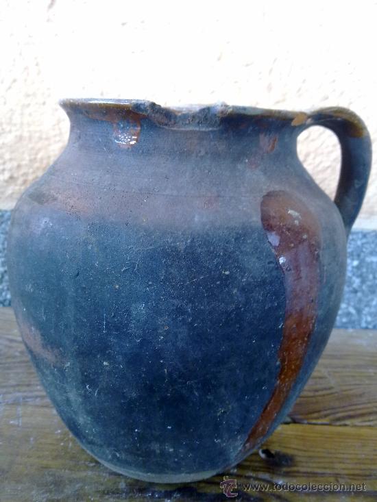 Antig&uuml;edades: ANTIGUA OLLA O PUCHERO DE BARRO. - Foto 5