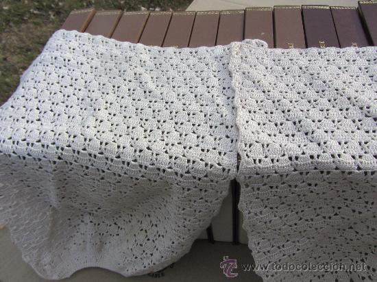 Antig&uuml;edades: PROTECTORES ANTIGUOS PARA EL SOFA, EN GANCHILLO - Foto 2