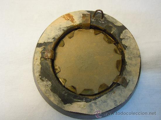 Antig&uuml;edades: MINIATURA DE CALCOMANIA PEGADA A CRISTAL - Foto 3
