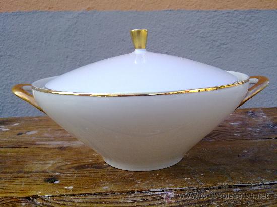 Antig&uuml;edades: preciosa sopera de porcelana winterding. - Foto 1