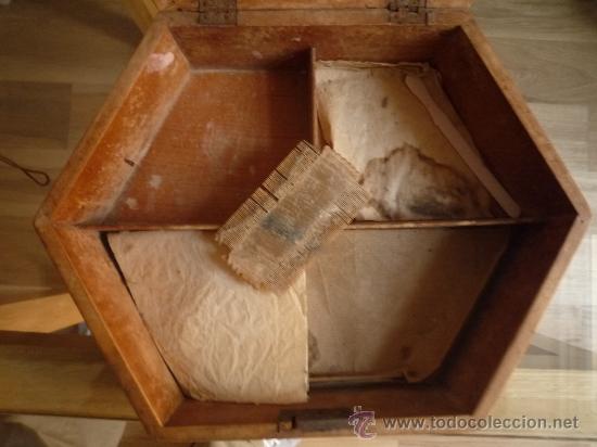Antigüedades: Exquisita caja joyero de madera original de una geisha,siglo XIX,auténtica rareza,necesita restaurac - Foto 6 - 30589433
