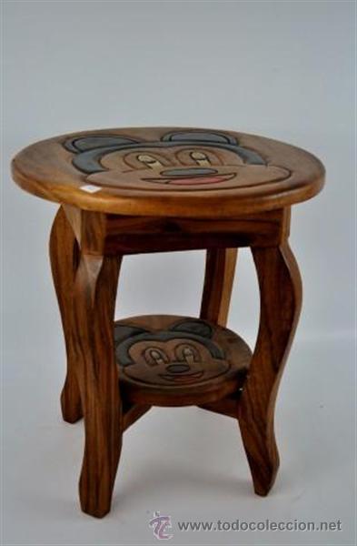 Antig&uuml;edades: mesa policromada de ni&ntilde;o Miekey - Foto 1