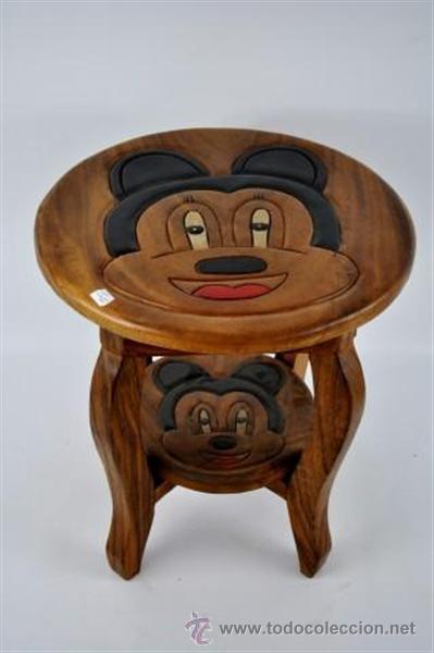 Antig&uuml;edades: mesa policromada de ni&ntilde;o Miekey - Foto 2