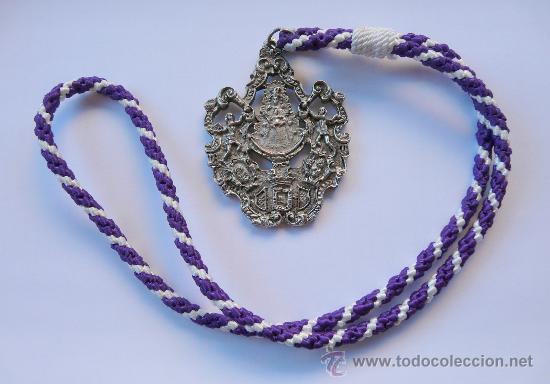 Antig&uuml;edades: MEDALLA GRANDE CON CORDON - NUESTRA SE&Ntilde;ORA DEL ROCIO - Foto 5