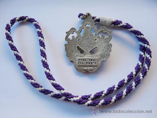 Antig&uuml;edades: MEDALLA GRANDE CON CORDON - NUESTRA SE&Ntilde;ORA DEL ROCIO - Foto 7