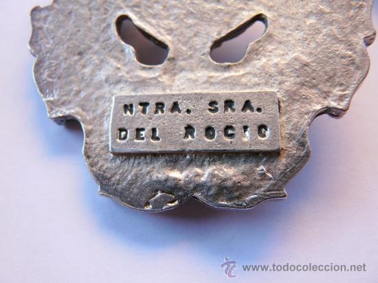 Antig&uuml;edades: MEDALLA GRANDE CON CORDON - NUESTRA SE&Ntilde;ORA DEL ROCIO - Foto 4