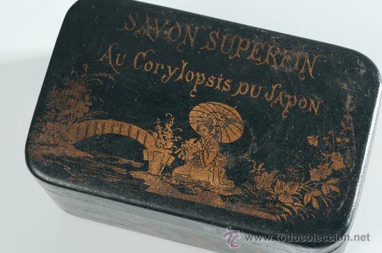 Antig&uuml;edades: Caja Oriental en papel mache - Foto 2