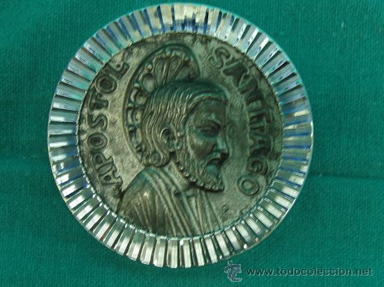 Antig&uuml;edades: Medalla de Santiago de Compostela en plata - Foto 4