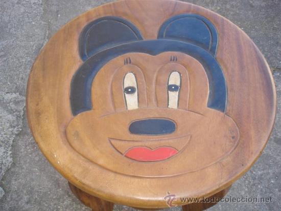 Antig&uuml;edades: mesa policromada de ni&ntilde;o Miekey - Foto 4