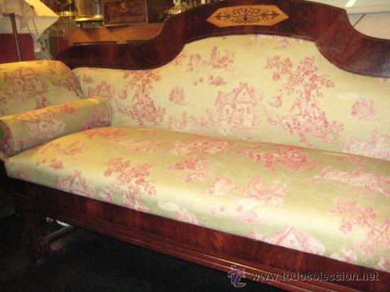 Antig&uuml;edades: Sofas imperio de caoba circa 1840 - Foto 1