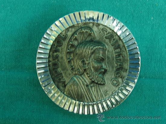 Antig&uuml;edades: Medalla de Santiago de Compostela en plata - Foto 1