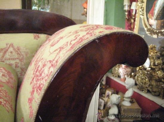 Antig&uuml;edades: Sofas imperio de caoba circa 1840 - Foto 9
