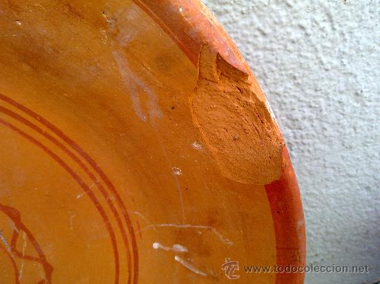 Antig&uuml;edades: antiguo lebrillo de barro sin vidriar. - Foto 3