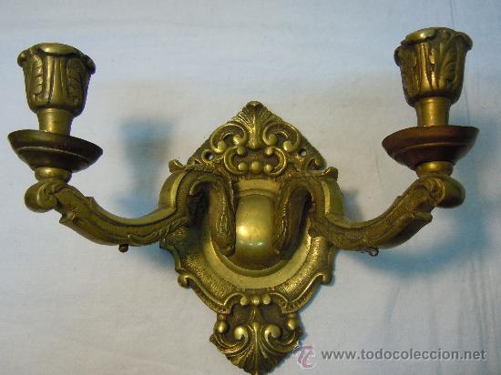 Antig&uuml;edades: APLIQUE ANTIGUO DE BRONCE - Foto 1