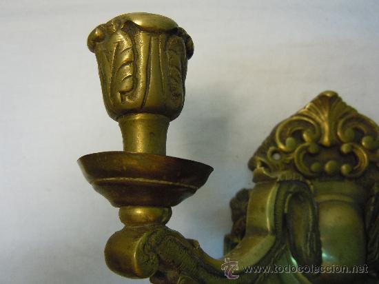 Antig&uuml;edades: APLIQUE ANTIGUO DE BRONCE - Foto 4