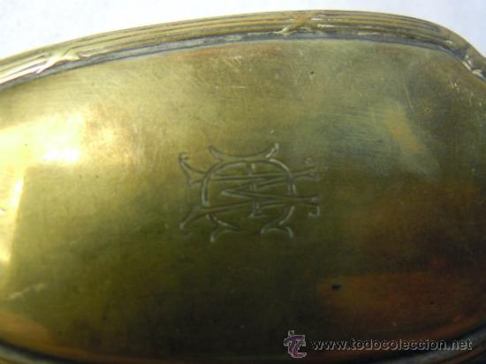Antig&uuml;edades: CEPILLO DE METAL ART DECO - Foto 3