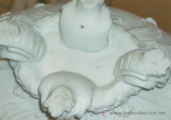 Antig&uuml;edades: SENSACIONAL BISCUIT BLANCO Y VERDE CENTRO - Foto 3