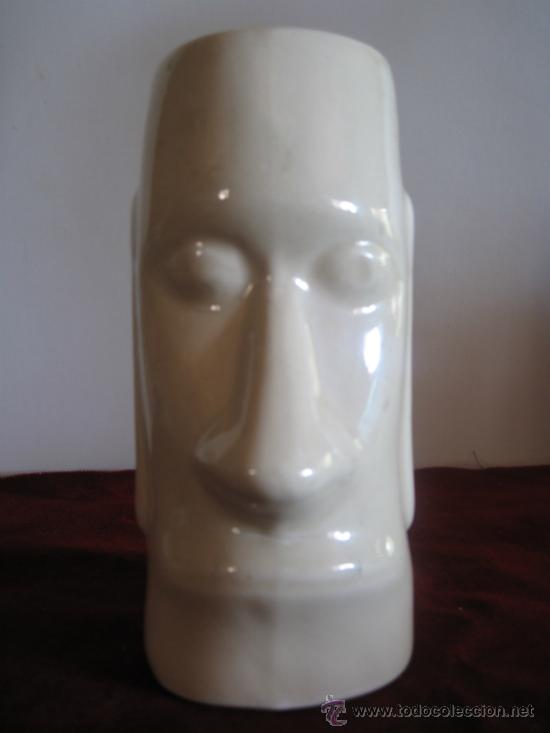 Antig&uuml;edades: JARRA DE PORCELANA, CON FORMA DE CABEZA. - Foto 3