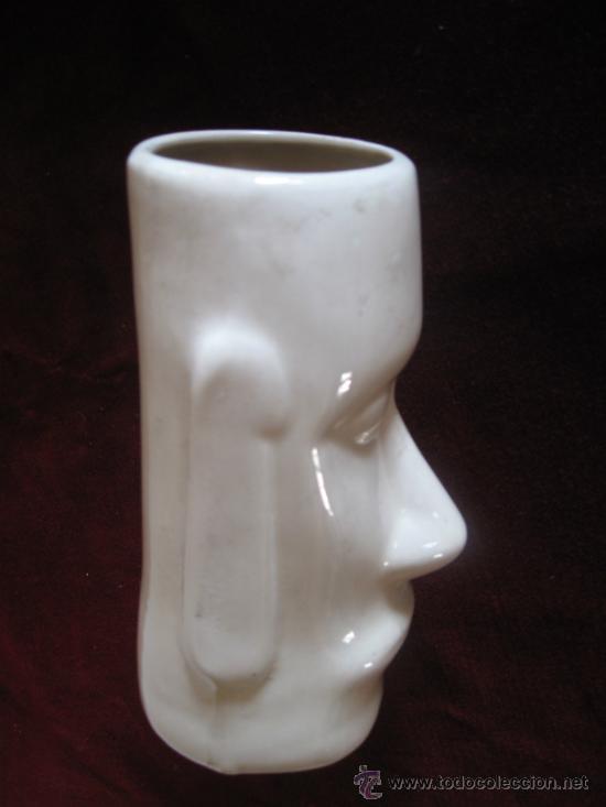 Antig&uuml;edades: JARRA DE PORCELANA, CON FORMA DE CABEZA. - Foto 2