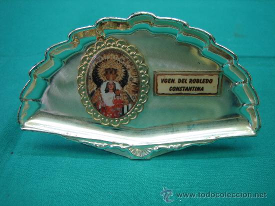 Antig&uuml;edades: Bandejita religiosa de Virgen - Foto 1