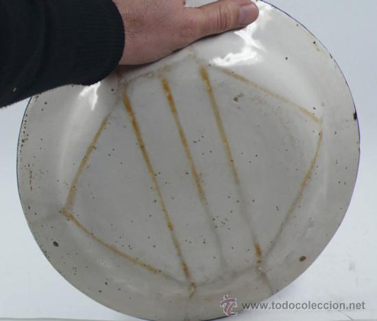 Antig&uuml;edades: Plato de manises, s.XIX. di&aacute;metro: 31 cm. - Foto 2