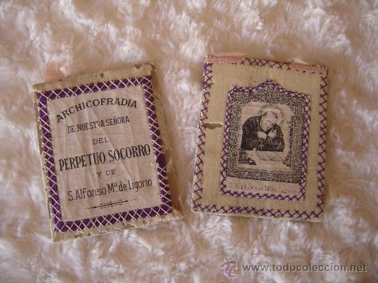 Antig&uuml;edades: 2 ANTIGUOS ESCAPULARIOS GRANDES. - Foto 5